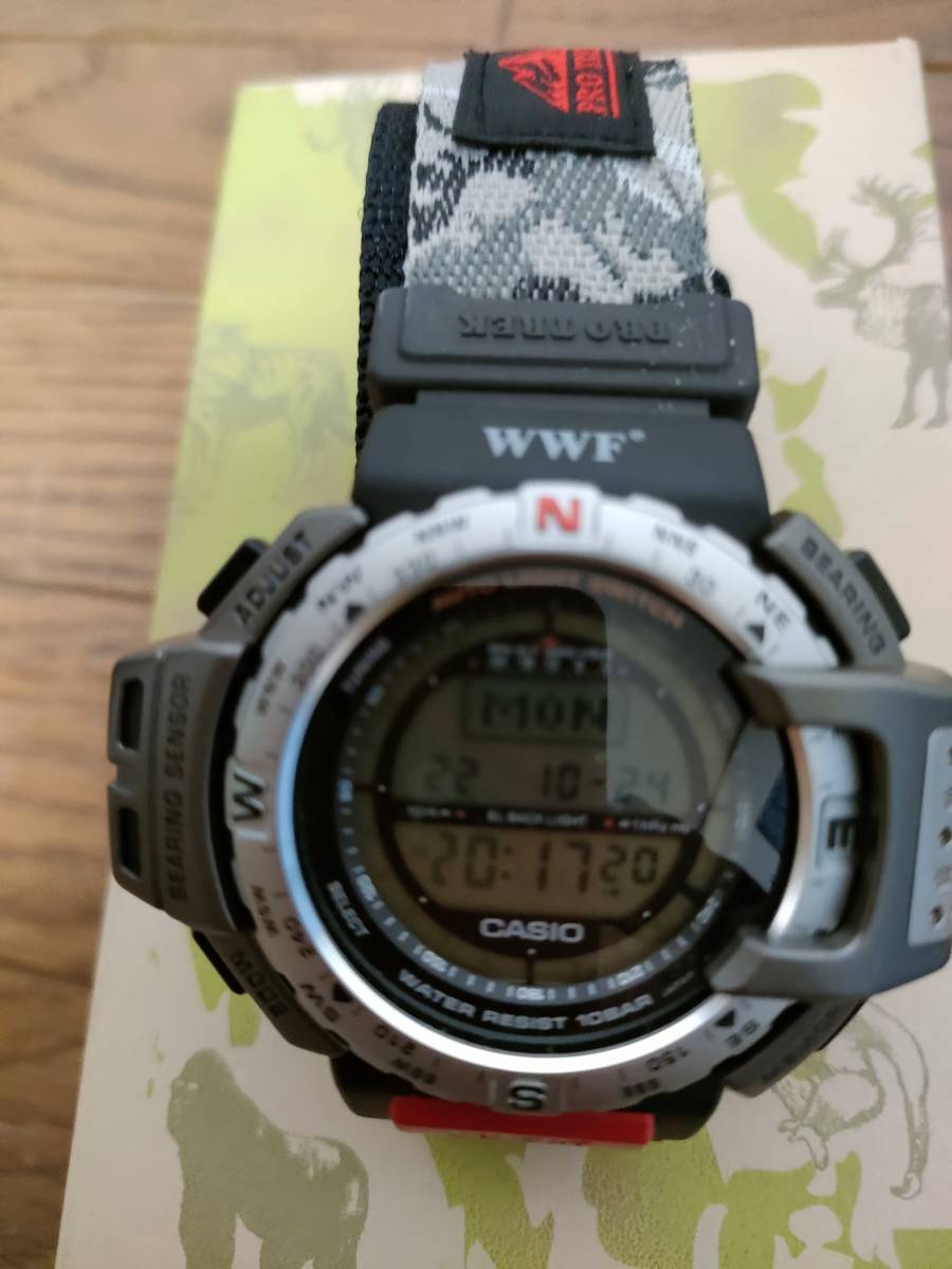 Yahoo!オークション - 限定 WWF プロトレック CASIO PRT-40 EL Yahoo!オークション - 限定 WWF プロトレック CASIO PRT-40 EL