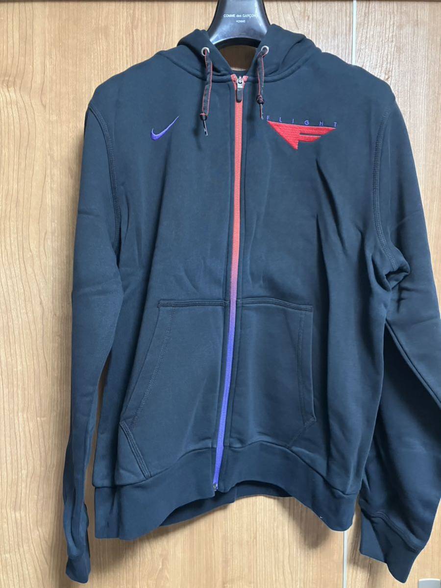 送料込】 Nike(ナイキ)Flightロゴジップアップフーディ 新品 サイズL 黒紫赤 パーカ - codecam.be