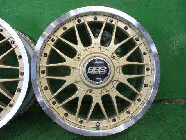 BBS/RS4/817☆17インチ/7J+25☆6H/139.7☆中古/4本/ゴールド/メッシュ/絶版/格安/即決/日産/キャラバン_画像5