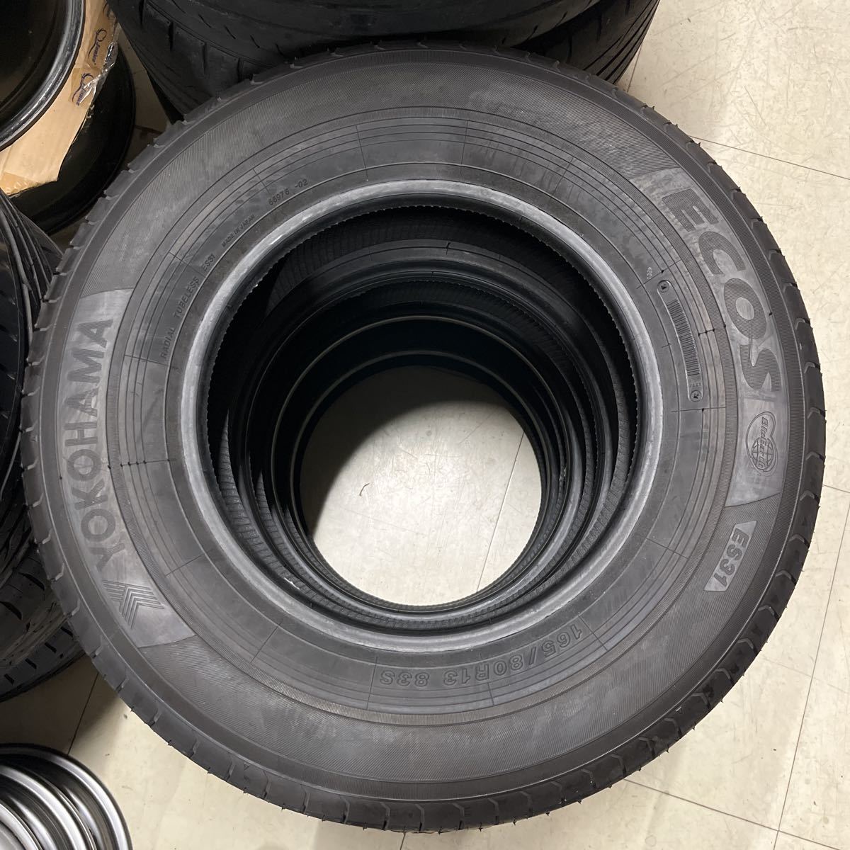 165/80R13 YOKOHAMA ECOS ES31 2016年 4本セット 未使用 新品 プロボックス サクシード等に 売切 ヨコハマ エコス_画像3