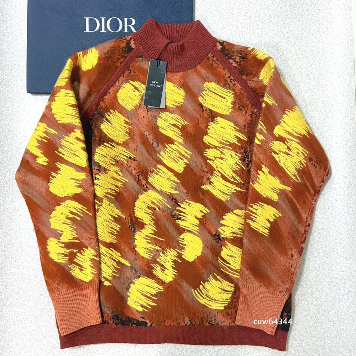 売れ筋がひ新作! Dior HOMME ディオールオム ニット PETER DOIG