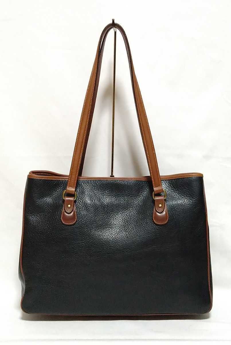 激レア☆美品 COACH コーチ トートバッグ A4 レザー ブラック ブラウン