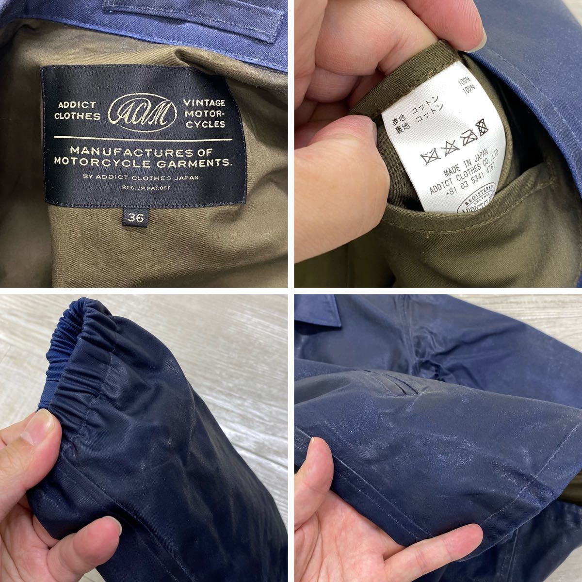 ADDICT CLOTHES ACVM アディクトクローズ WAXED COTTON COACH JACKET