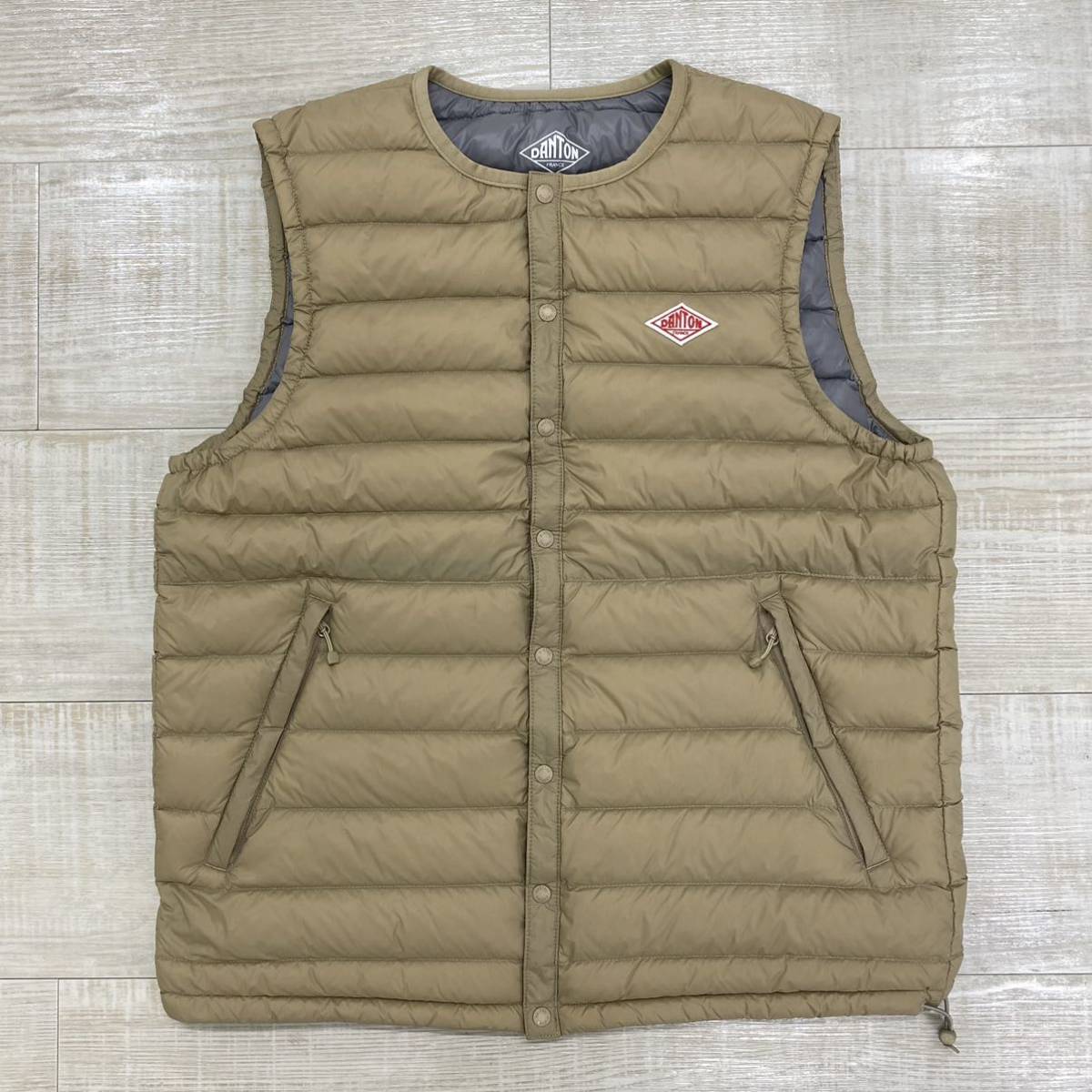 20aw 定番 DANTON ダントン INNER DOWN CREW NECK VEST インナーダウン