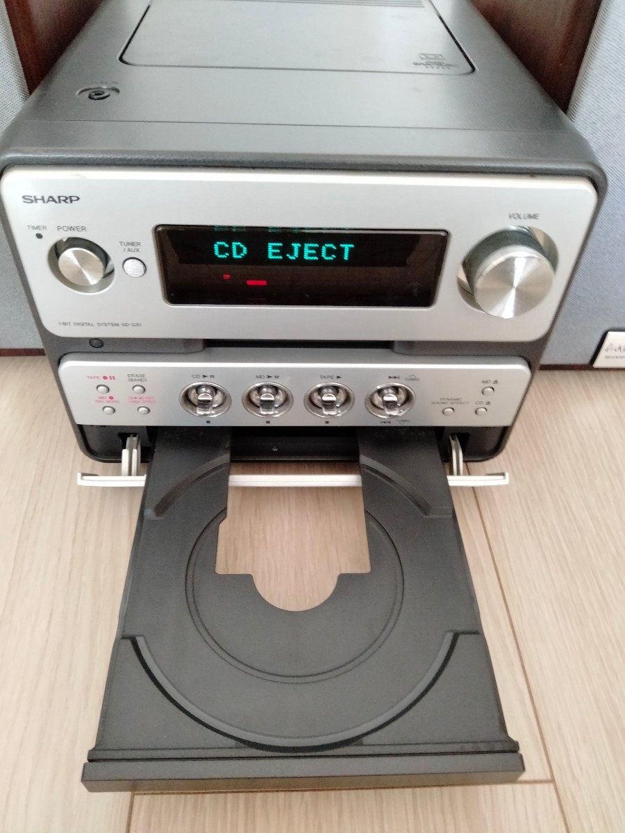 SHARP sd-gx1 MDCDカセットコンポ ミニコンポ AM FM ラジオ SHARP sd-gx1 MDCDカセットコンポ ミニコンポ AM FM ラジオ