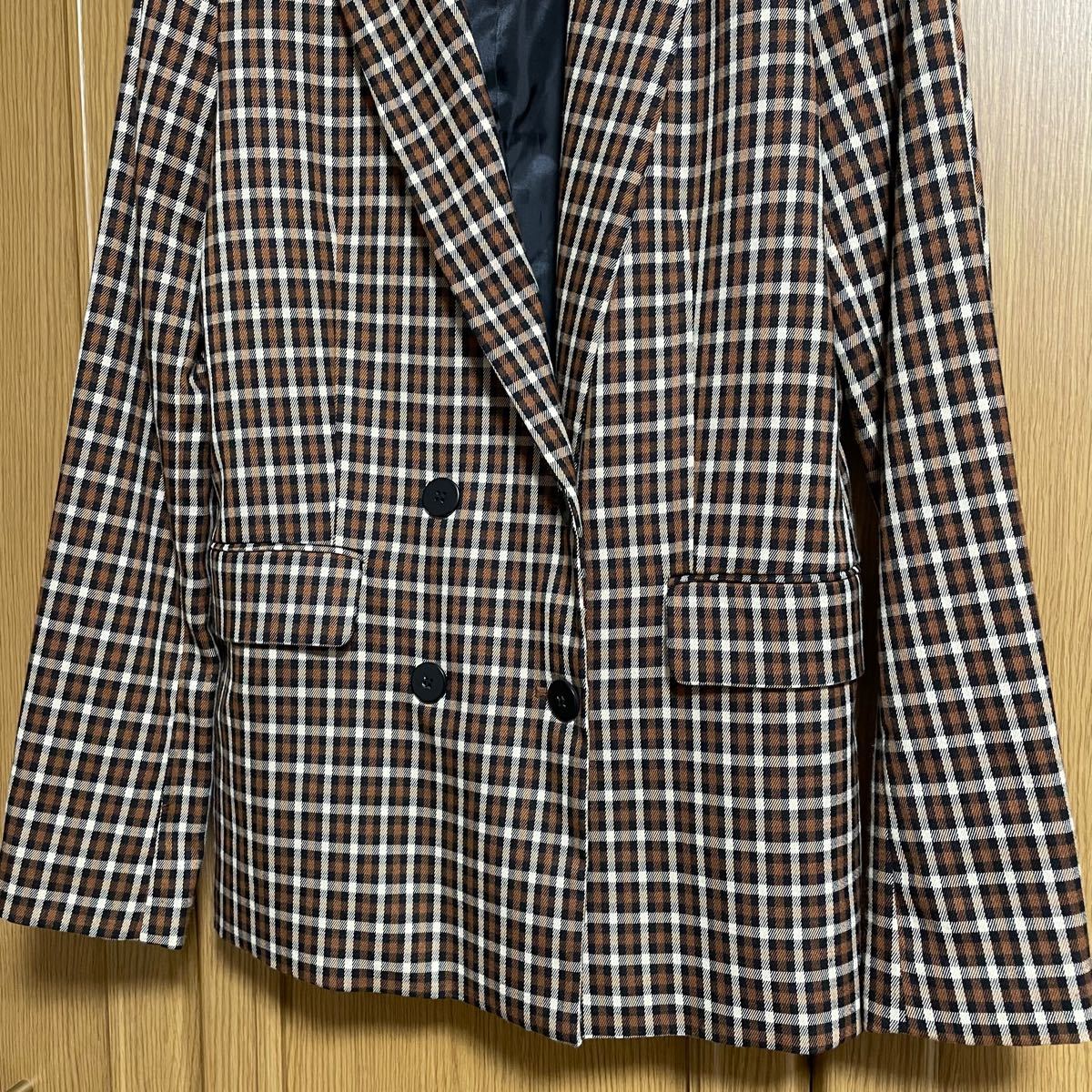 Bershka チェック柄 テーラードジャケット