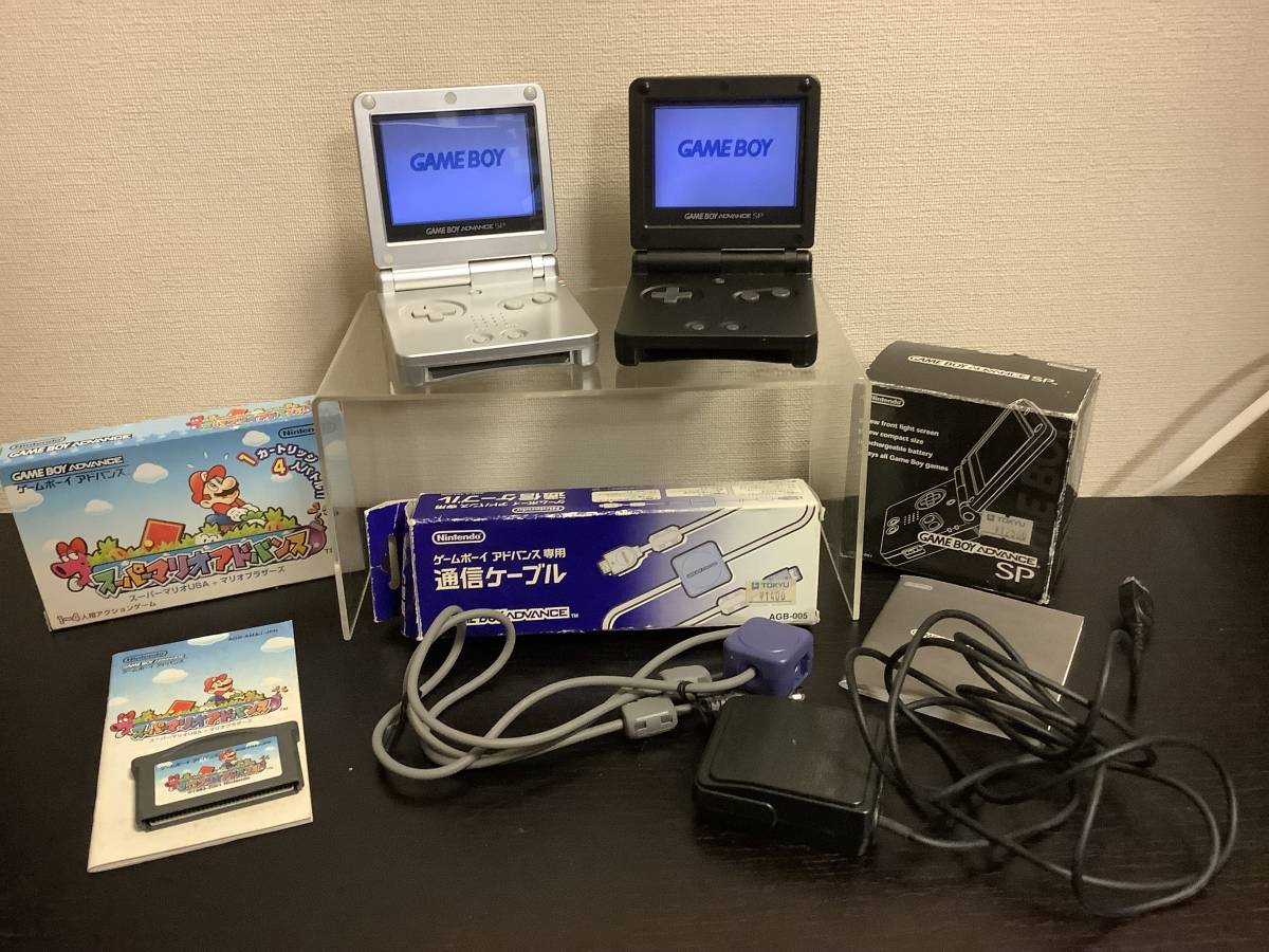 任天堂 ゲームボーイアドバンスSP 動作確認済2台 スーパーマリオ