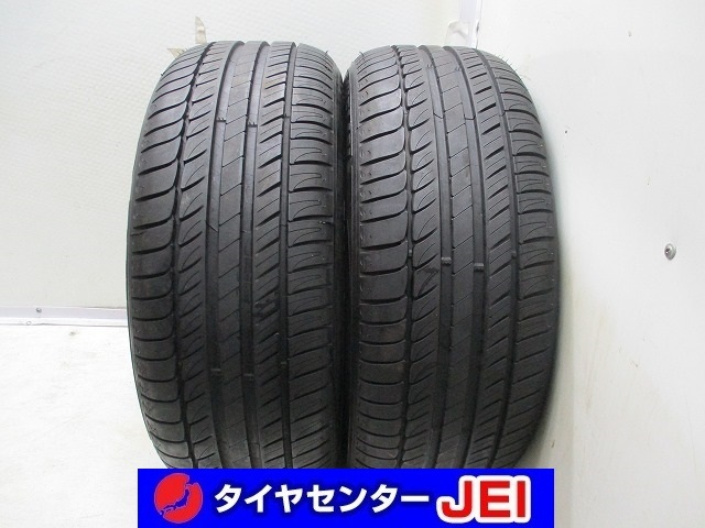 送料無料!! 225-55R16 9-8.5分山 ミシュラン プライマシー 2009年製 ジャンク 中古タイヤ2本セット(GM-5490）_画像1