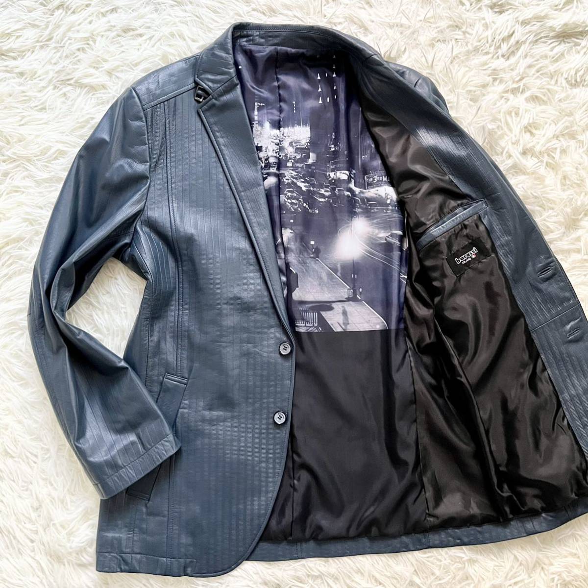 7255 barassi バラシ 美品 レザー テーラード ジャケット csm.fi.cr