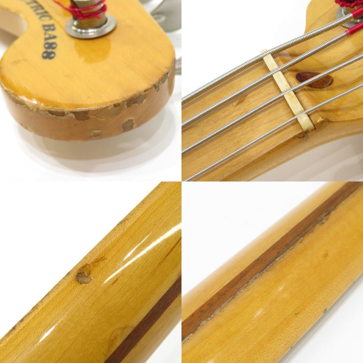 092s*Greco Greco PB750N natural PJ type electric bass * used 