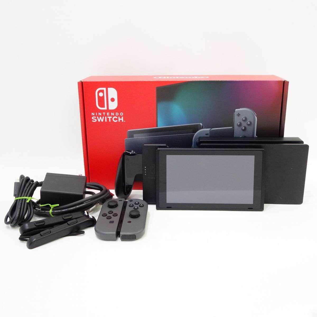 056 任天堂 Nintendo SWITCH ニンテンドー スイッチ 本体 グレー HAD-S