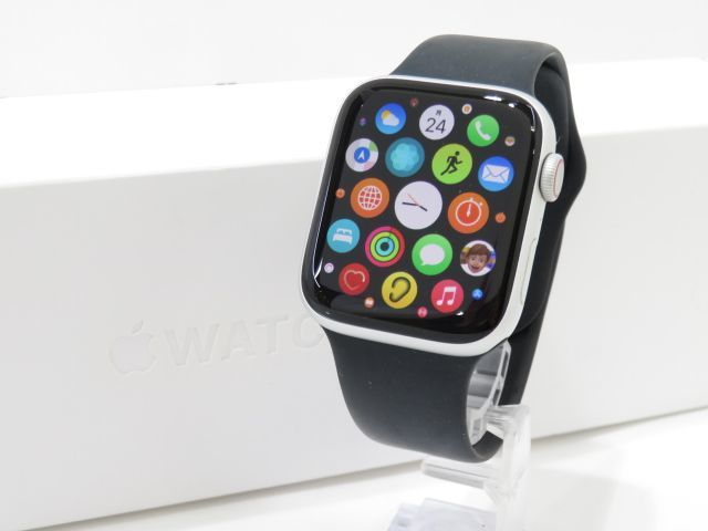 超格安価格 115s○Apple Watch ※中古 ブラックスポーツバンド シルバー