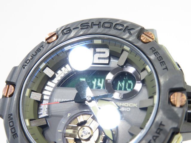 160s CASIO カシオ G-SHOCK G-STEEL GST-B300XB-1A3JF カーボン