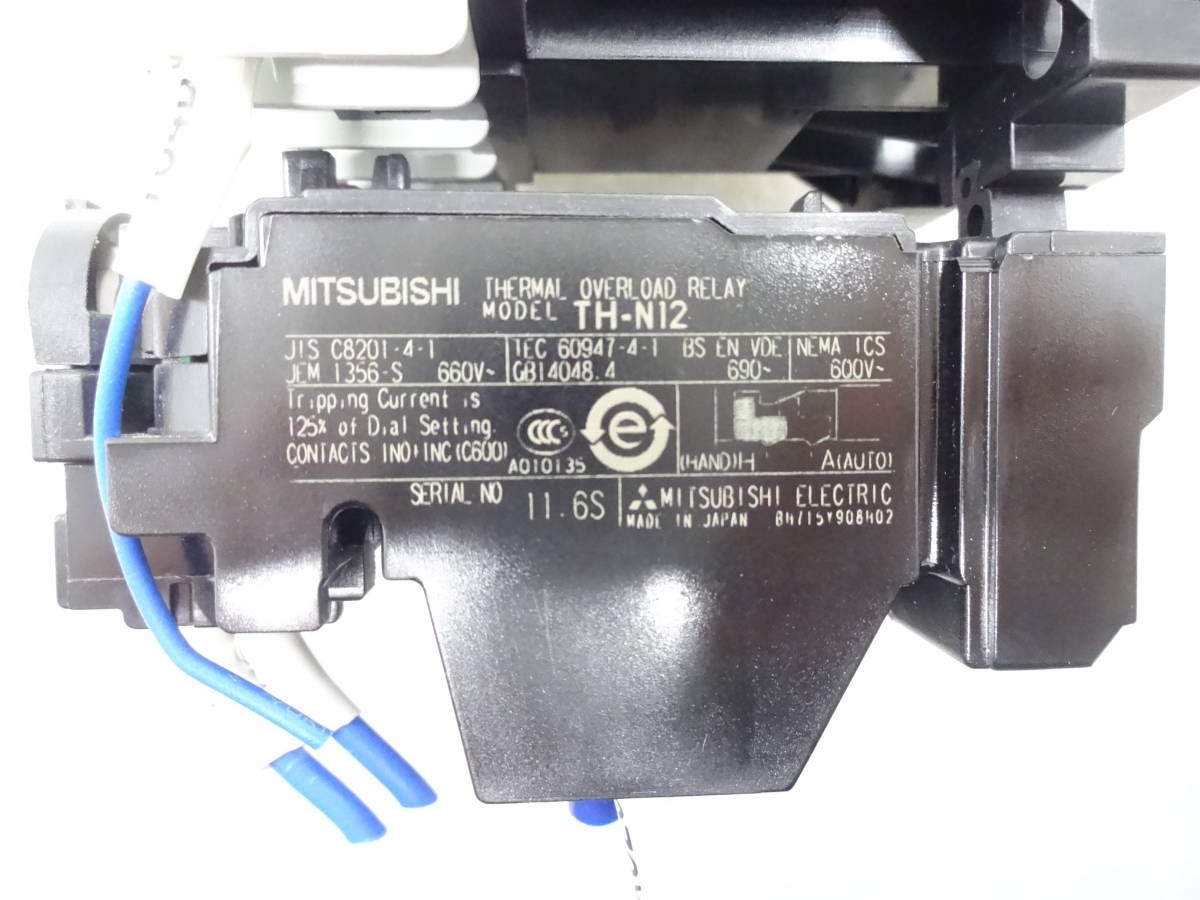 MITSUBISHI　電磁接触器 SD-Q12 サーマルリレー TH-N12 中古_画像5