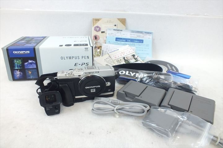 OLYMPUS オリンパス E-P5 ミラーレス一眼レフ 取扱説明書有り 元箱付き 中古 220907B9075