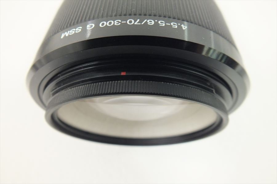 * SONY Sony lens 4.5-5.6/70-300 SSM shutter torn OK used present condition goods 221006Y3110