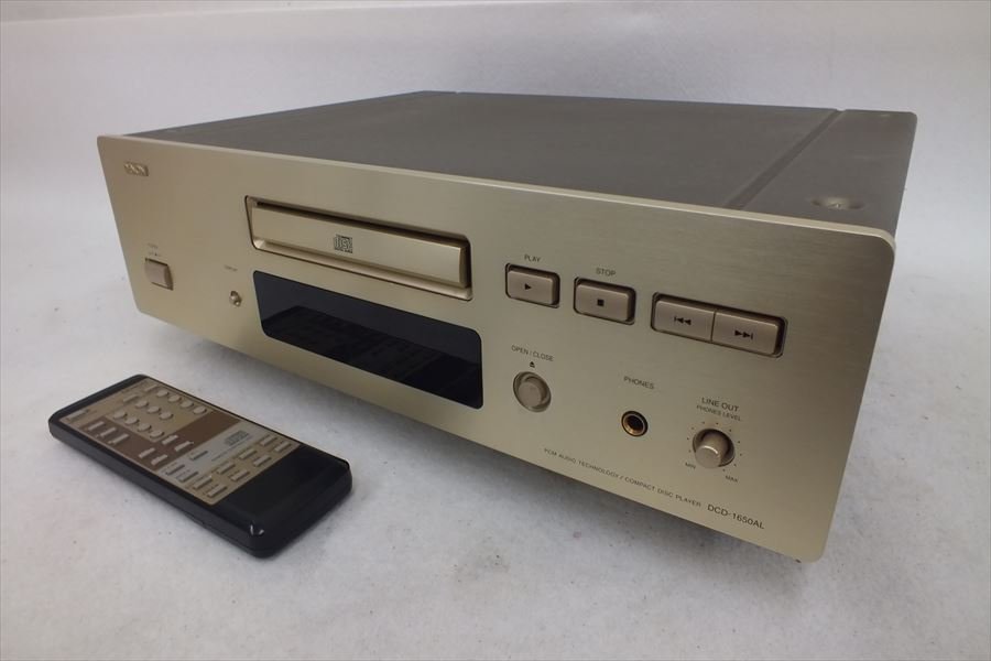 ◇ DENON デノン DCD-1650AL CDプレーヤ リモコン有り 音出し確認済