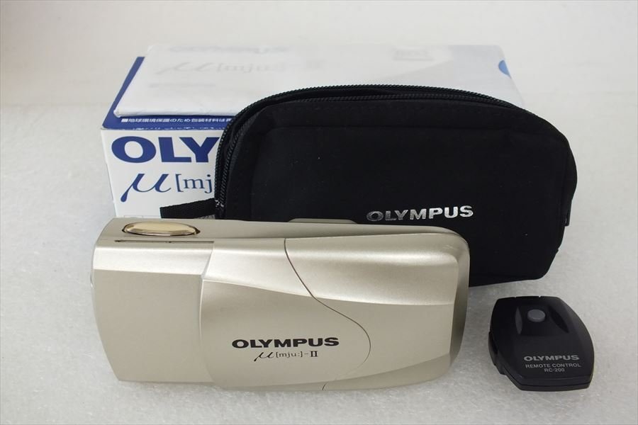 □ OLYMPUS オリンパス μ-II コンパクトカメラ 取扱説明書有り 元箱