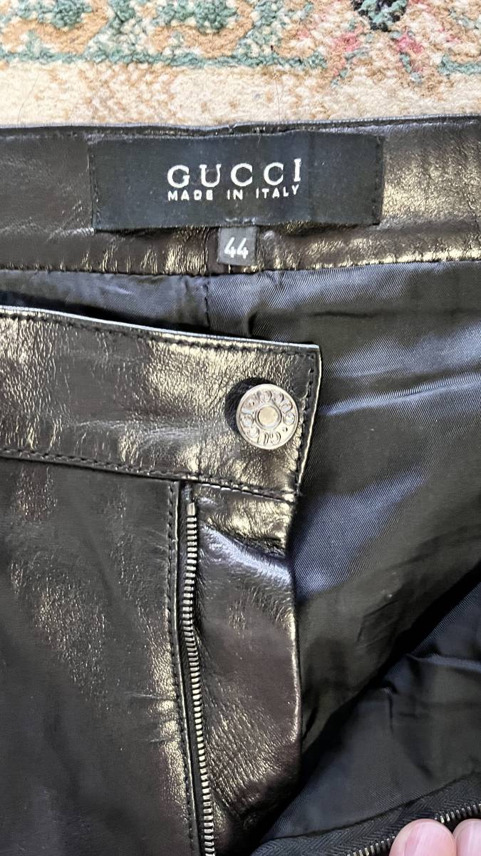 GUCCI グッチ レザー パンツ