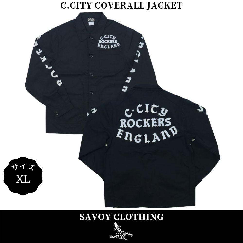 サヴォイ クロージング ジャケット カバーオール メンズ C.CITY Coverall Jacket サイズXL ロックンロール ロカビリー ロック