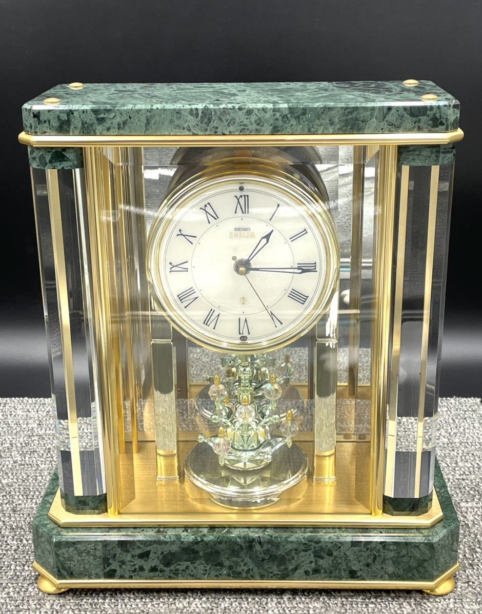 SEIKO セイコー EMBLEM エンブレム 高級 電波時計 大理石 置き時計 置時計 重さ約11.5kg