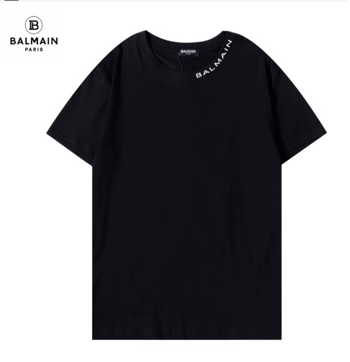 ブランド:BALMAIN(バルマン) NECK TEE ネックロゴTシャツ ロゴ