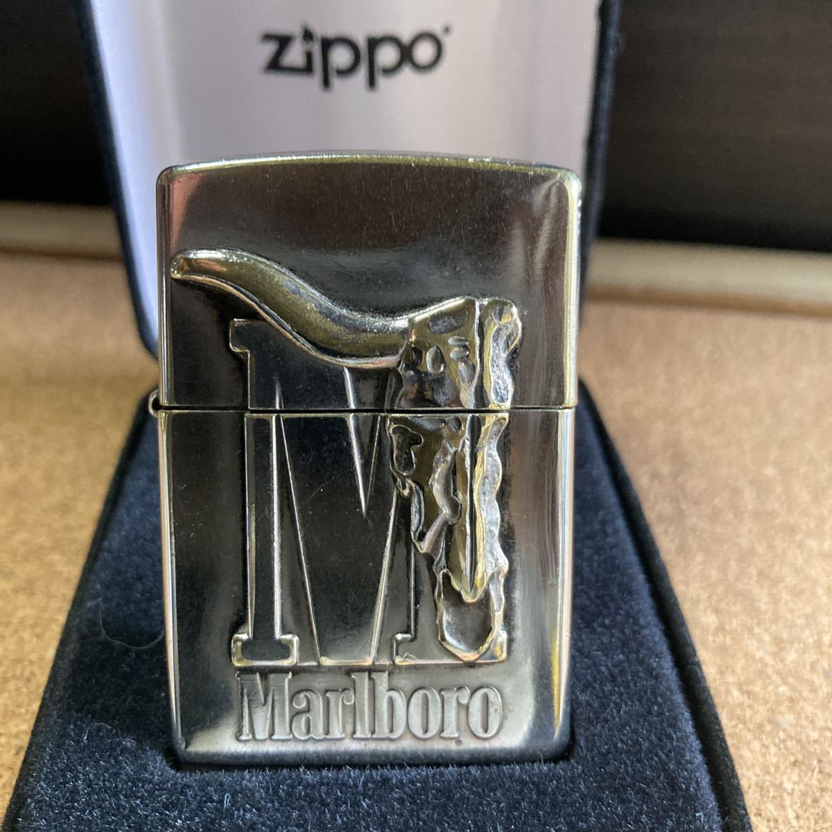 Мальборо Марборо Лонг Хорн Уотерфар Череп Zippo Sweeppo Cowboy 1999 Zippo