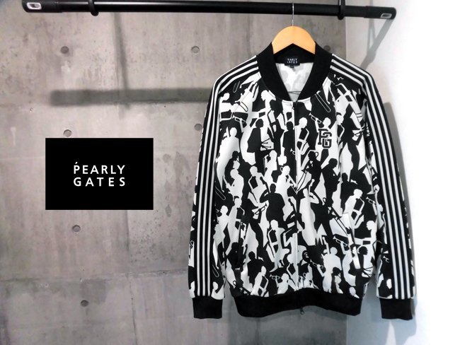 美品/PEARLY GATES パーリーゲイツ/JAZZMENプリントジャージ5/トラック