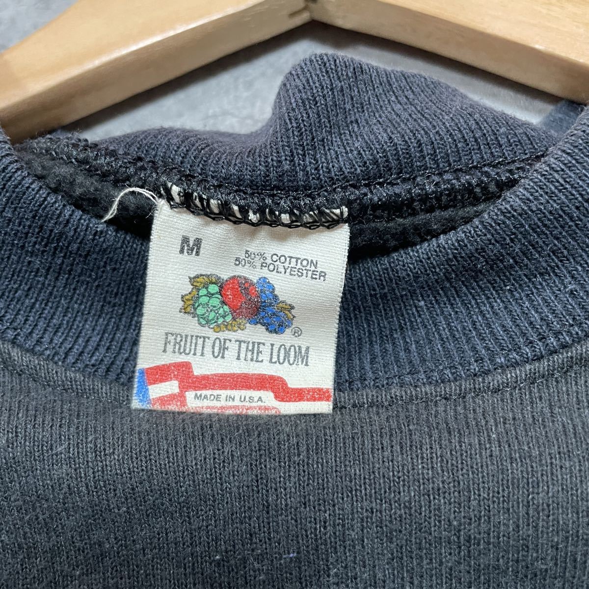 80s USA製 FRUIT OF THE LOOM フルーツオブザルーム スウェット トレーナー サンフランシスコ警察ロゴ 企業ロゴ ヴィンテージ 玉FL1705_画像8