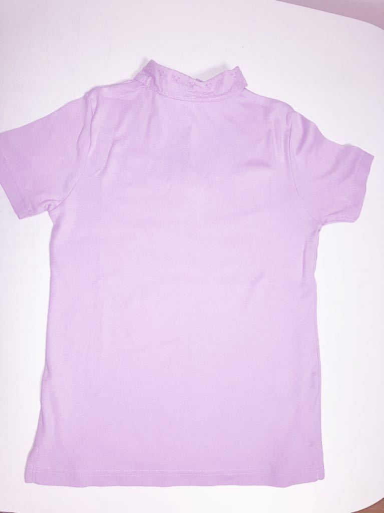 アメリカで購入 襟の素敵なコットン100%ポロシャツ パープル系ピンク サイズS 日本サイズLくらい 実寸参照_画像2