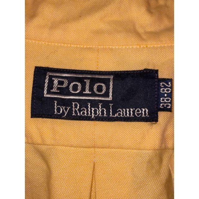 RALPH LAUREN ラルフローレン シャツ イエロー ヴィンテージ メンズ_画像9