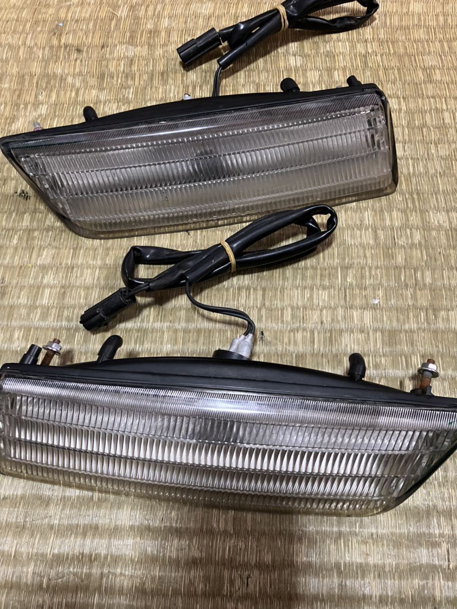 RX-7 FC3S 純正 フロント ポジションランプ レンズ ハーネス付き