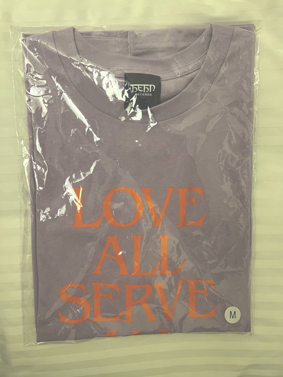 藤井風 FUJII KAZE LOVE ALL SERVE ALL パープル Tシャツ Mサイズ