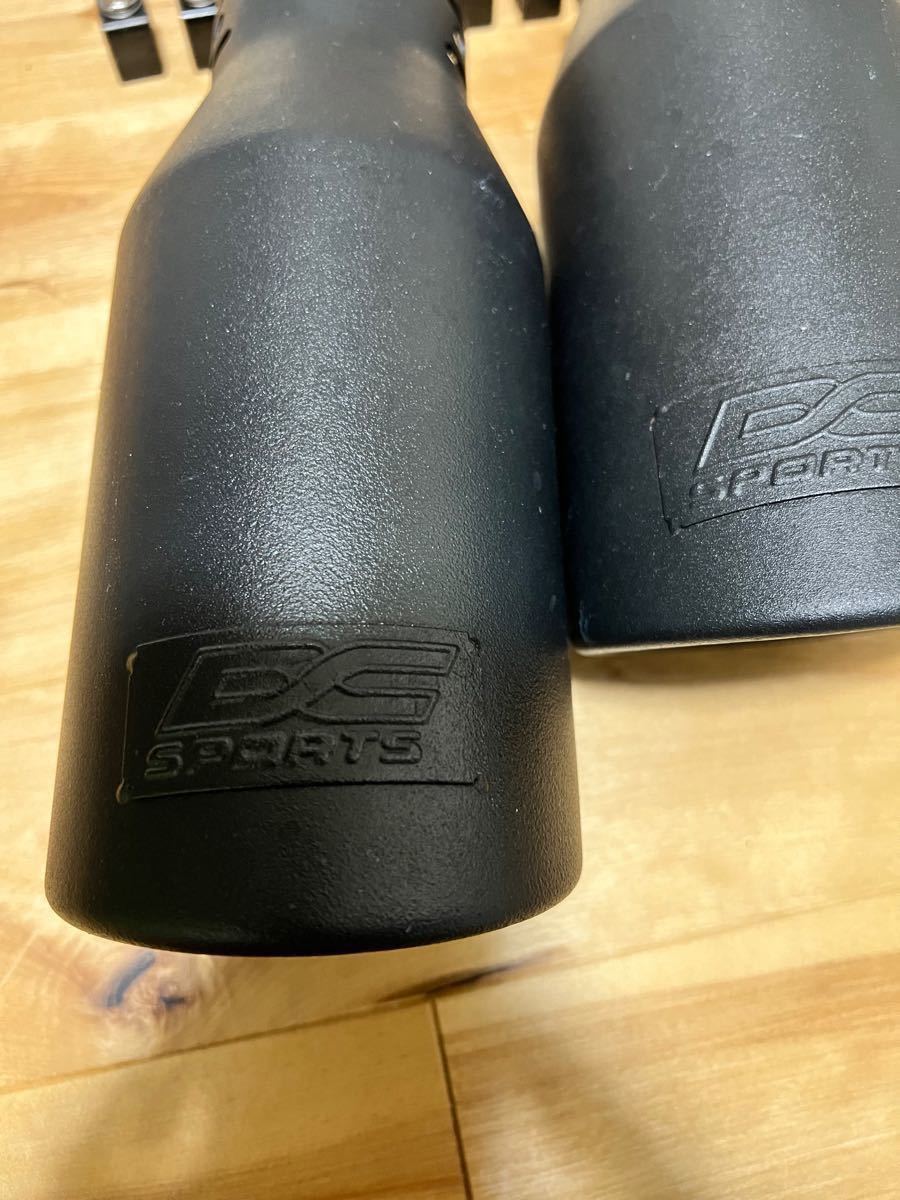DC Sports EX-1012B 汎用 マフラーカッター マットブラック 【2本
