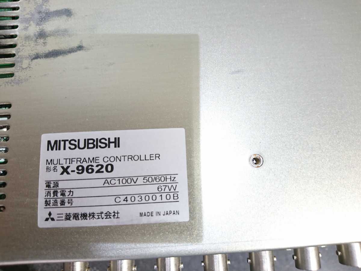 【現状品】管H2 MITSUBISHI タイムラプスビデオカセットレコーダーHV-S9600・MULTIFRAM CONTROLLER X9620 通電OK 2台セット売り_画像9