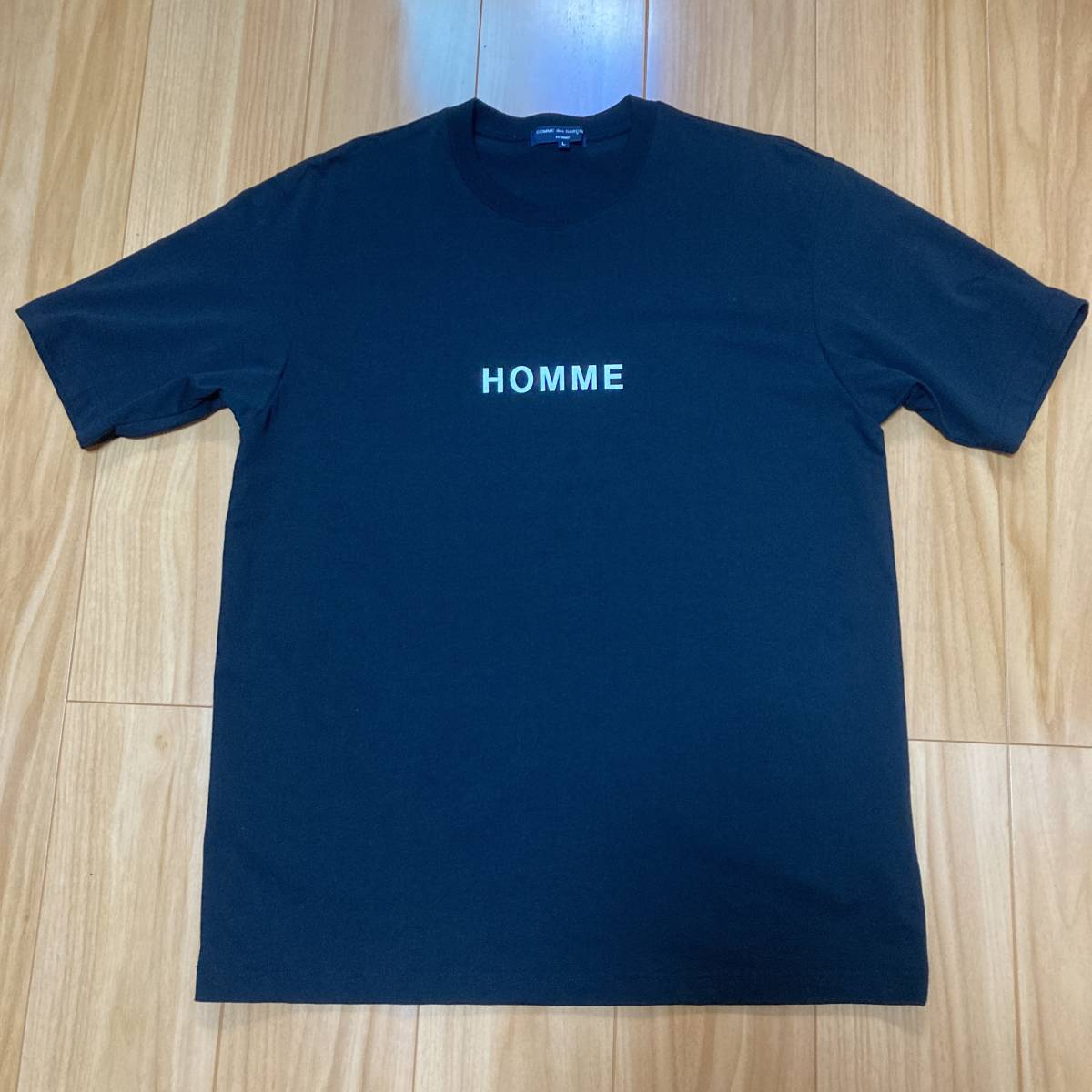 ■美品 正規品■2022SS AD2021■コムデギャルソン HOMME プリント ビッグTシャツ■L■オム■ビッグシルエット■_画像1