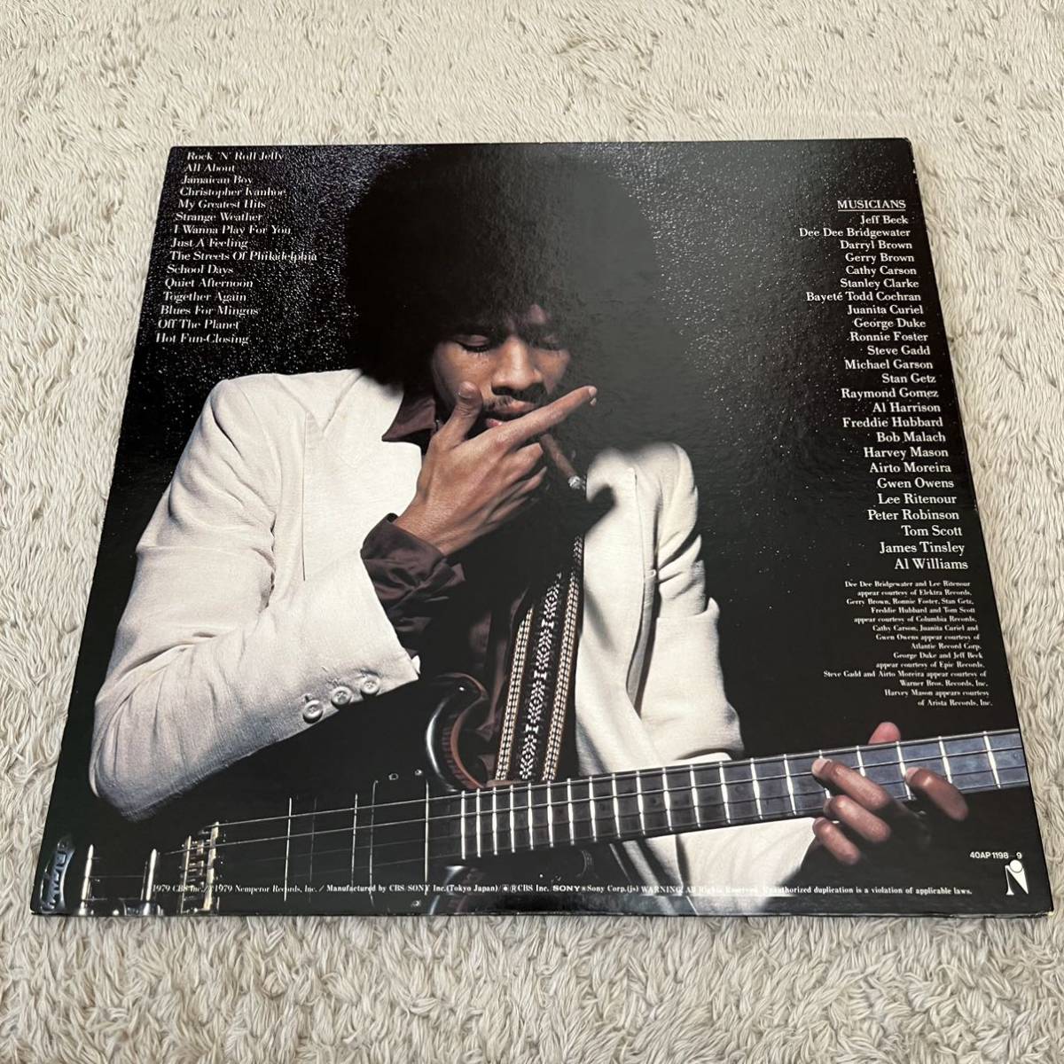 【国内盤】STANLEY CLARKE I WANNA PLAY FOR YOU スタンリークラーク プレイフォーユー / 2LP 2枚組レコード /40AP 1198 / ライナー有 /_画像2