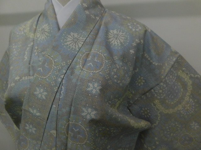 SALE/55%OFF】 〔楽布特選〕P19856 本場白大島紬単衣 bc 大島紬
