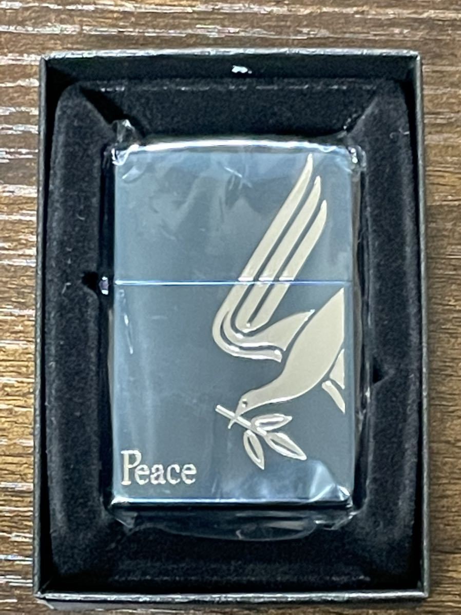 zippo Peace ブルーチタン シルバー 刻印 限定品 たばこメーカー 2007 