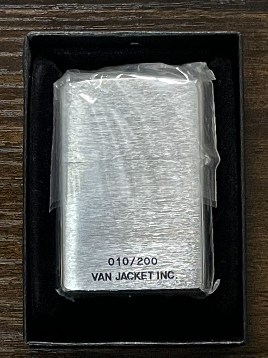 zippo VAN JACKET INC. Classics 2007 限定数 200個 JAC 立体メタル 2006年製 シルバーメタル SILVER METAL シリアルナンバー NO.010/200_画像3