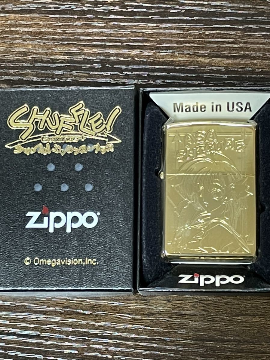 zippo SHUFFLE Essence + GOLD 限定数77個 シャッフル エッセンス プラス 2009年製 ゴールド 金仕上げ シリアルナンバー 希少1桁 NO.0005