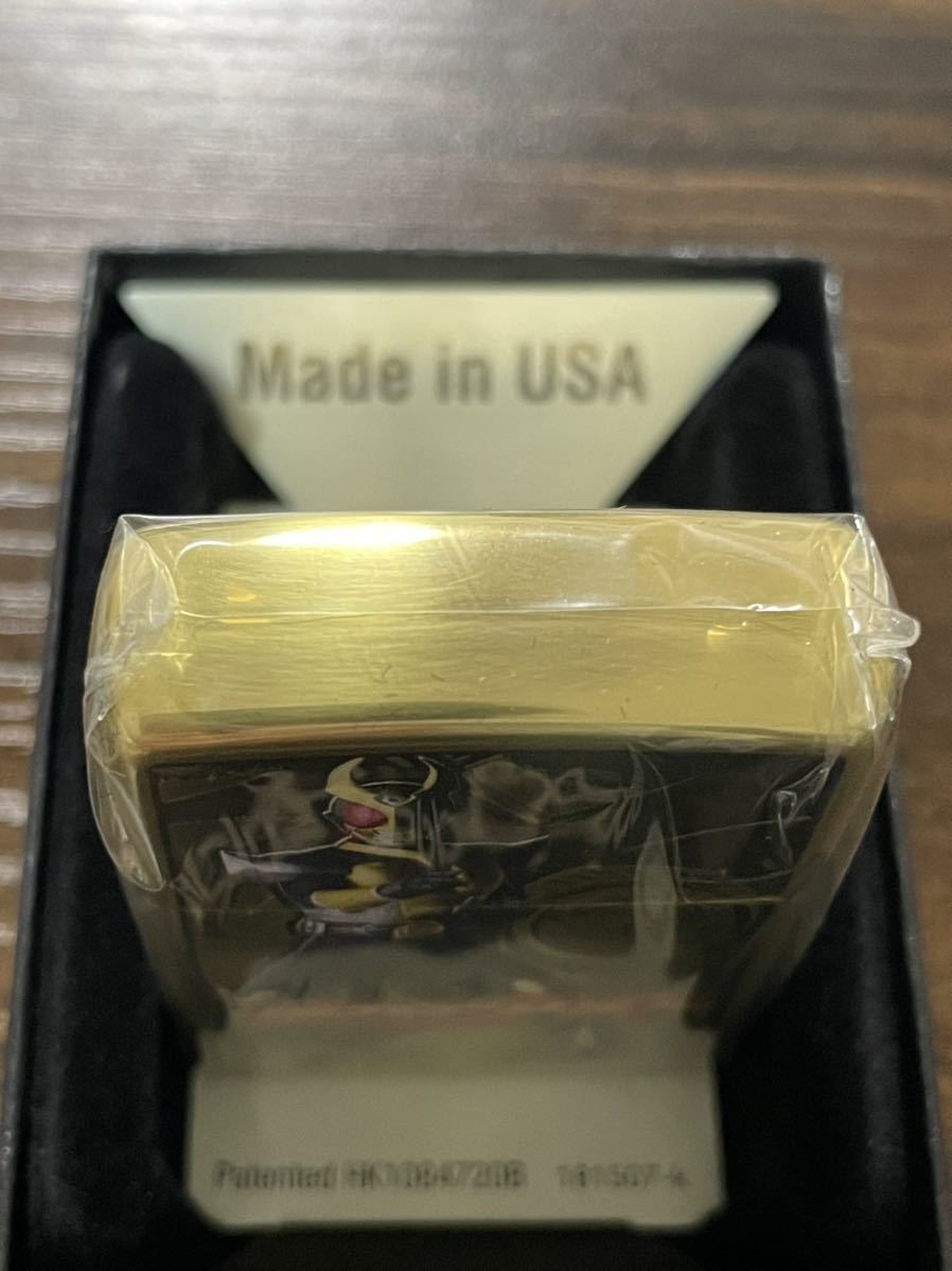 zippo 仮面ライダー アギト 20周年記念 ゴールド 50個限定生産 20th 2019年製 GOLD MASKED RIDER AGITO 両面デザイン デットストック_画像4