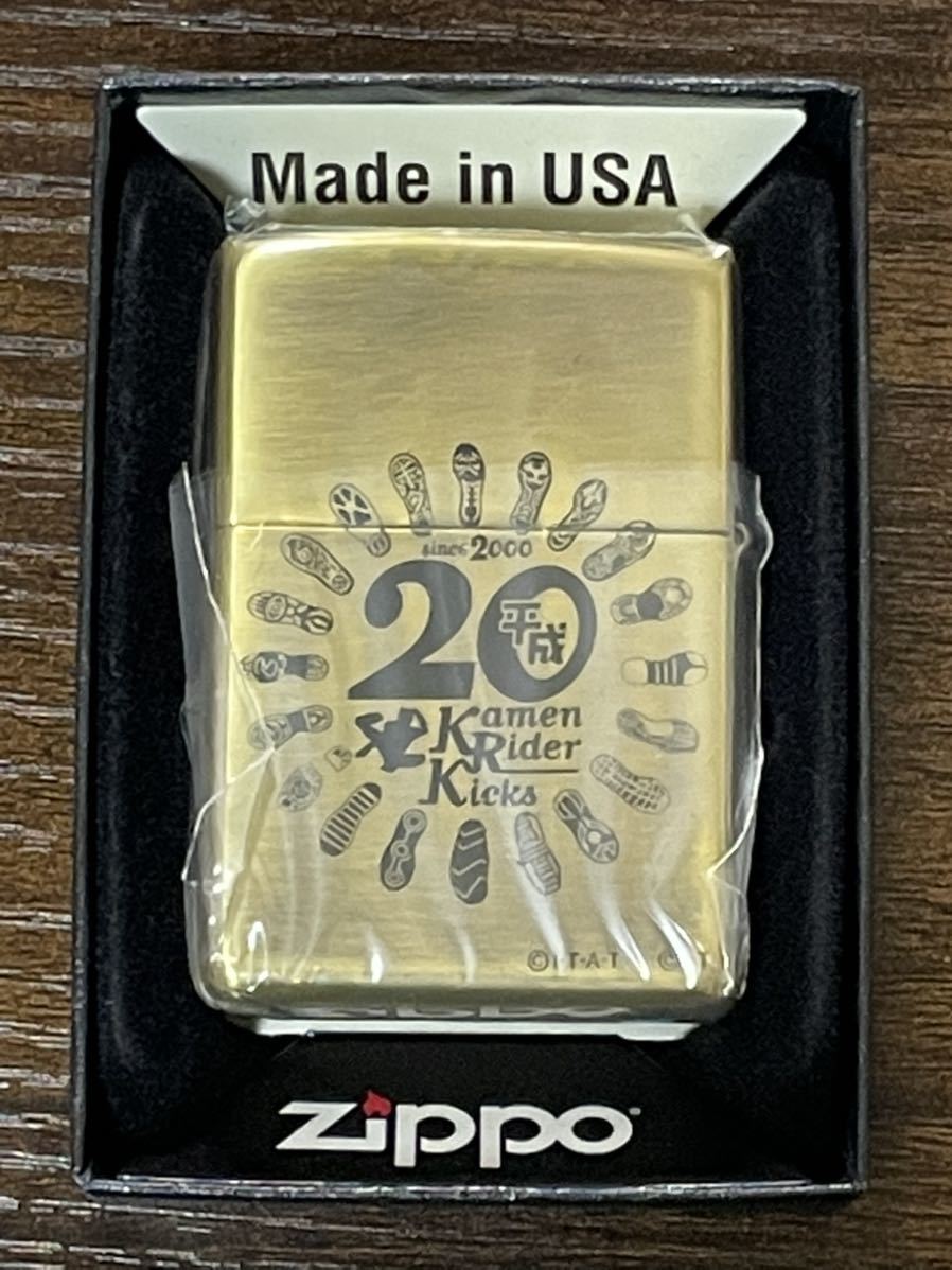 zippo 仮面ライダー アギト 20周年記念 ゴールド 50個限定生産 20th 2019年製 GOLD MASKED RIDER AGITO 両面デザイン デットストック_画像3