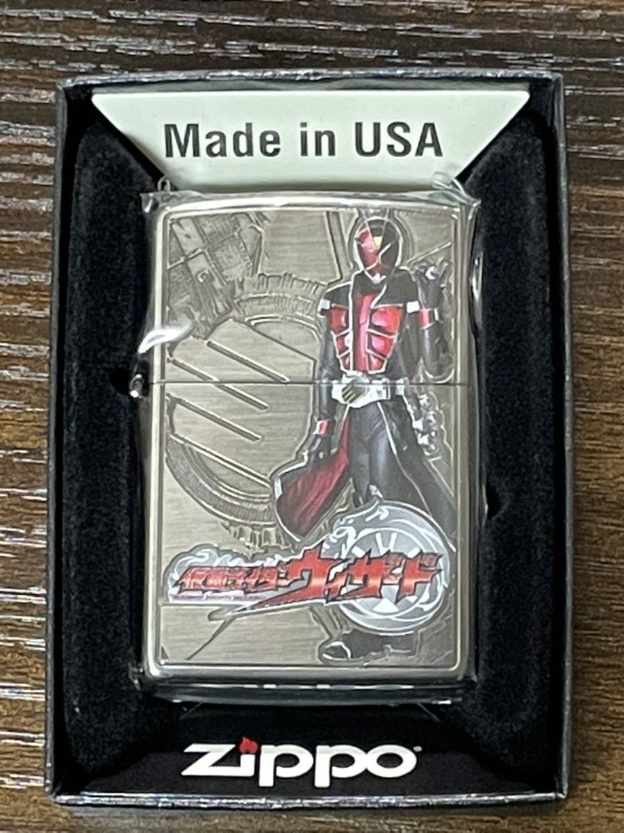 zippo 仮面ライダー ウィザード 20周年記念 50個 限定生産 20th 2019年製 MASKED RIDER WIZARD 両面デザイン デットストック ケース 保証書