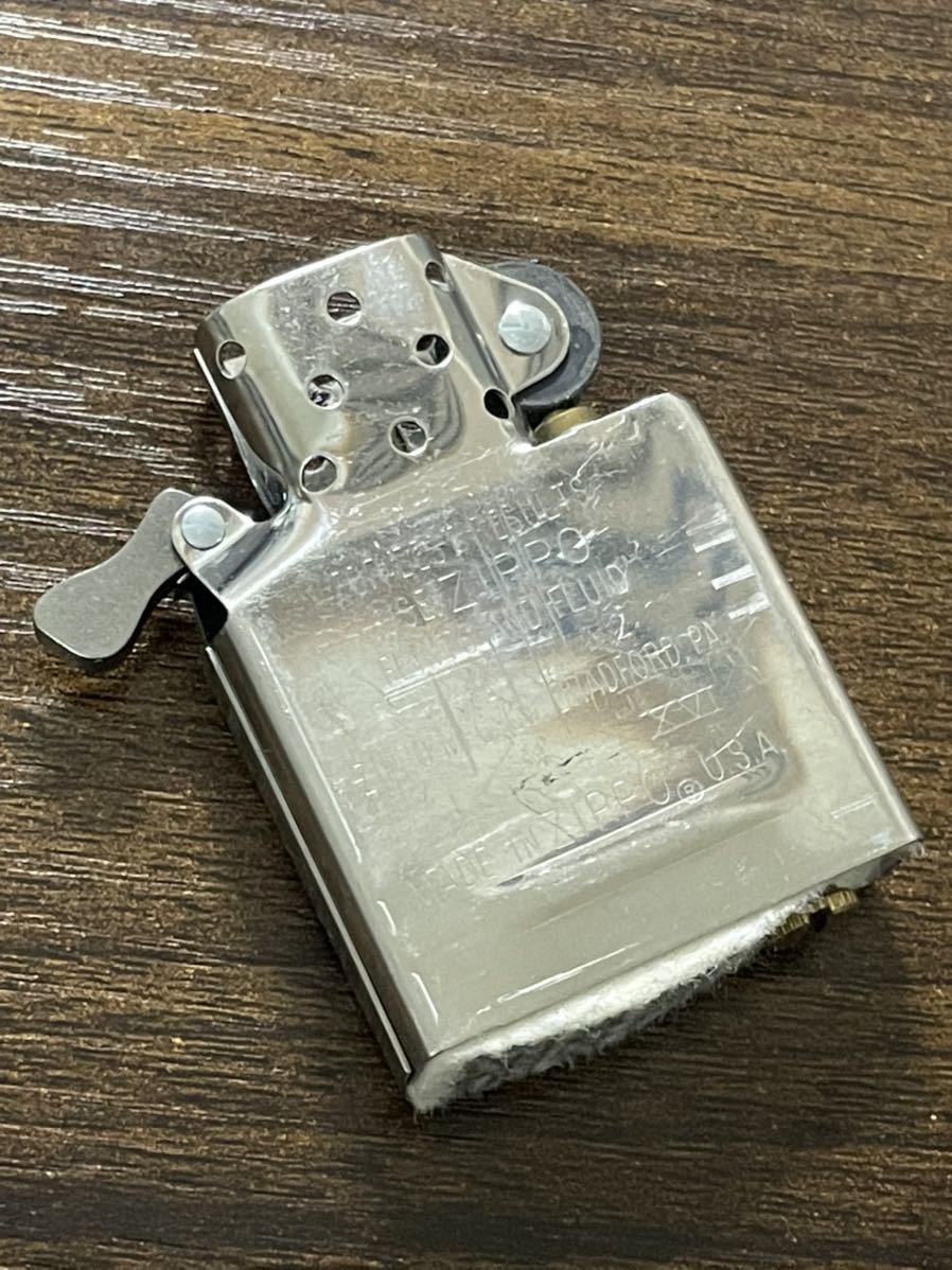 zippo マイルドセブン 特殊加工品 限定品 MILD SEVEN 年代物 2000年製 MEVIUS メビウス デットストック シルバーインナー 同年代 2000年製_画像8