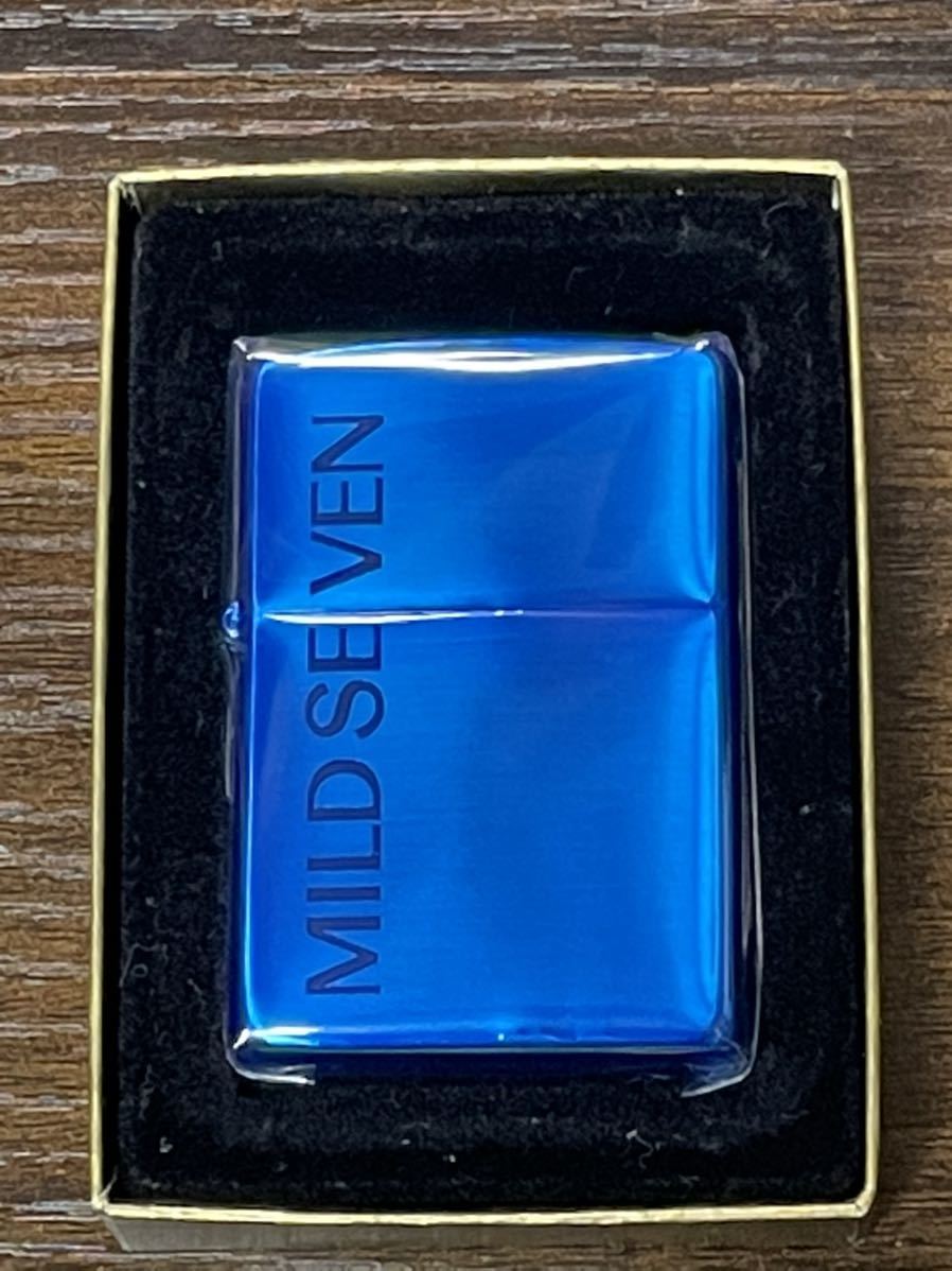 zippo マイルドセブン 特殊加工品 限定品 MILD SEVEN 年代物 2000年製 MEVIUS メビウス デットストック シルバーインナー 同年代 2000年製_画像1