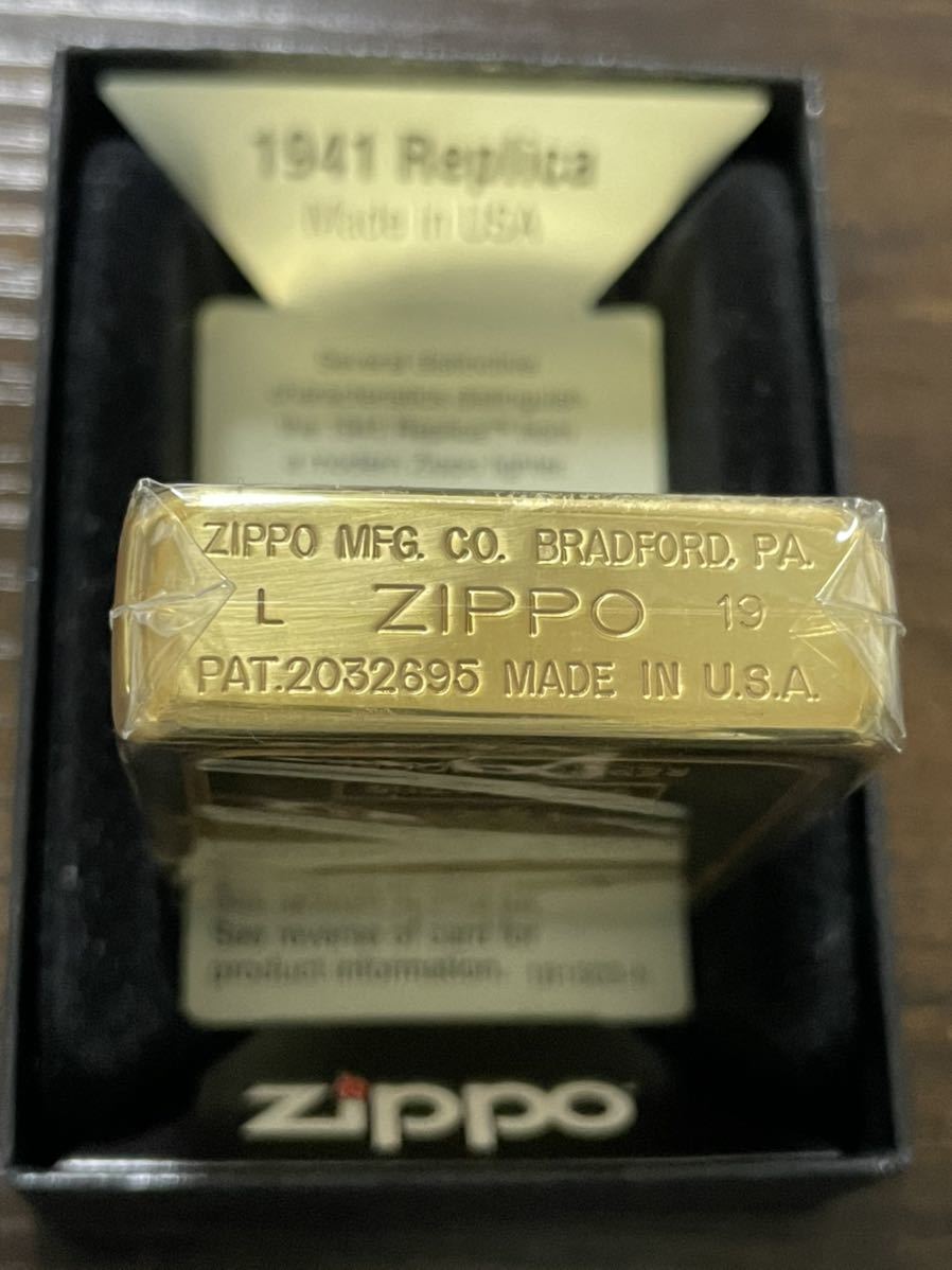 zippo FANCY GOLD 1941 REPLICA ゴールド インゴット 2019年製 2 OZ INGOT PLATING 1941レプリカ  SOLID BRASS ソリッドブラス