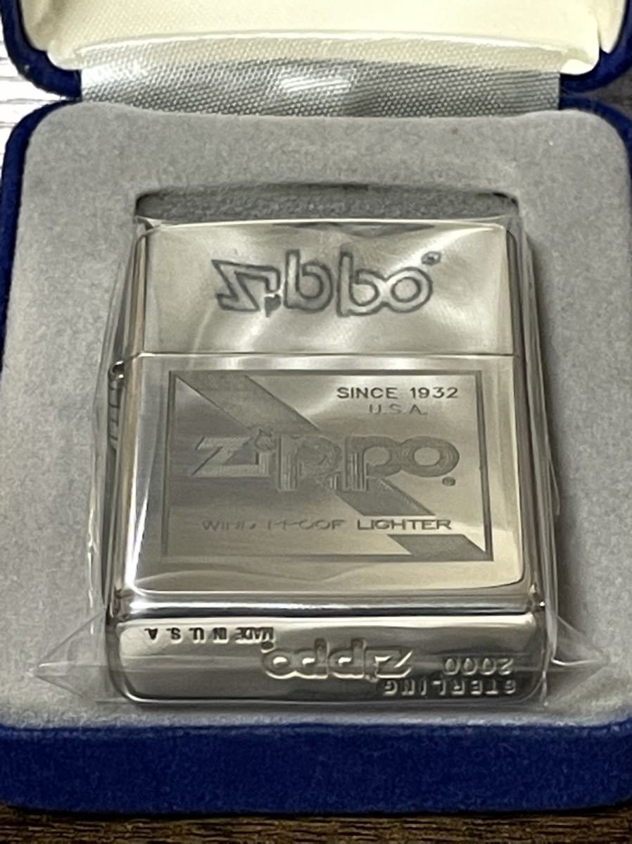 希少 zippo ライター 小型 ヴィンテージ USA レトロ ２０００年 銀色