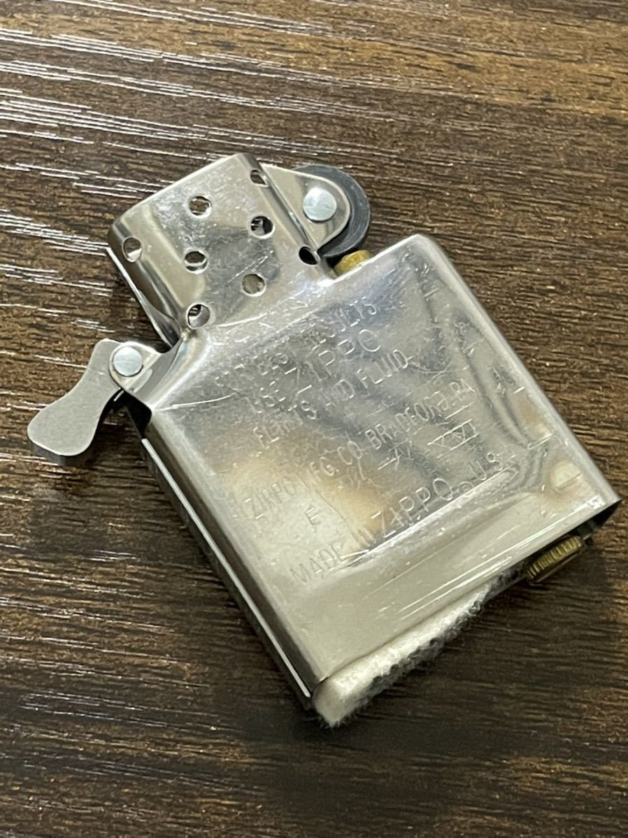 zippo STERLING SILVER SINCE 1932 スターリングシルバー 2000年製 U.S.A. 純銀 年代物 デットストック WIND PROOF LIGHTER ベロアケース_画像9