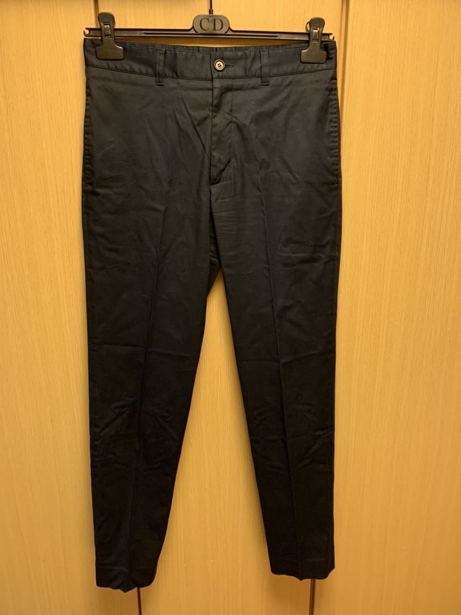 ディオールオム dior hommeコットン チノ パンツ 28黒エディ 正規 20SS DIOR ディオール KIM JONES キム ジョーンズ コットン